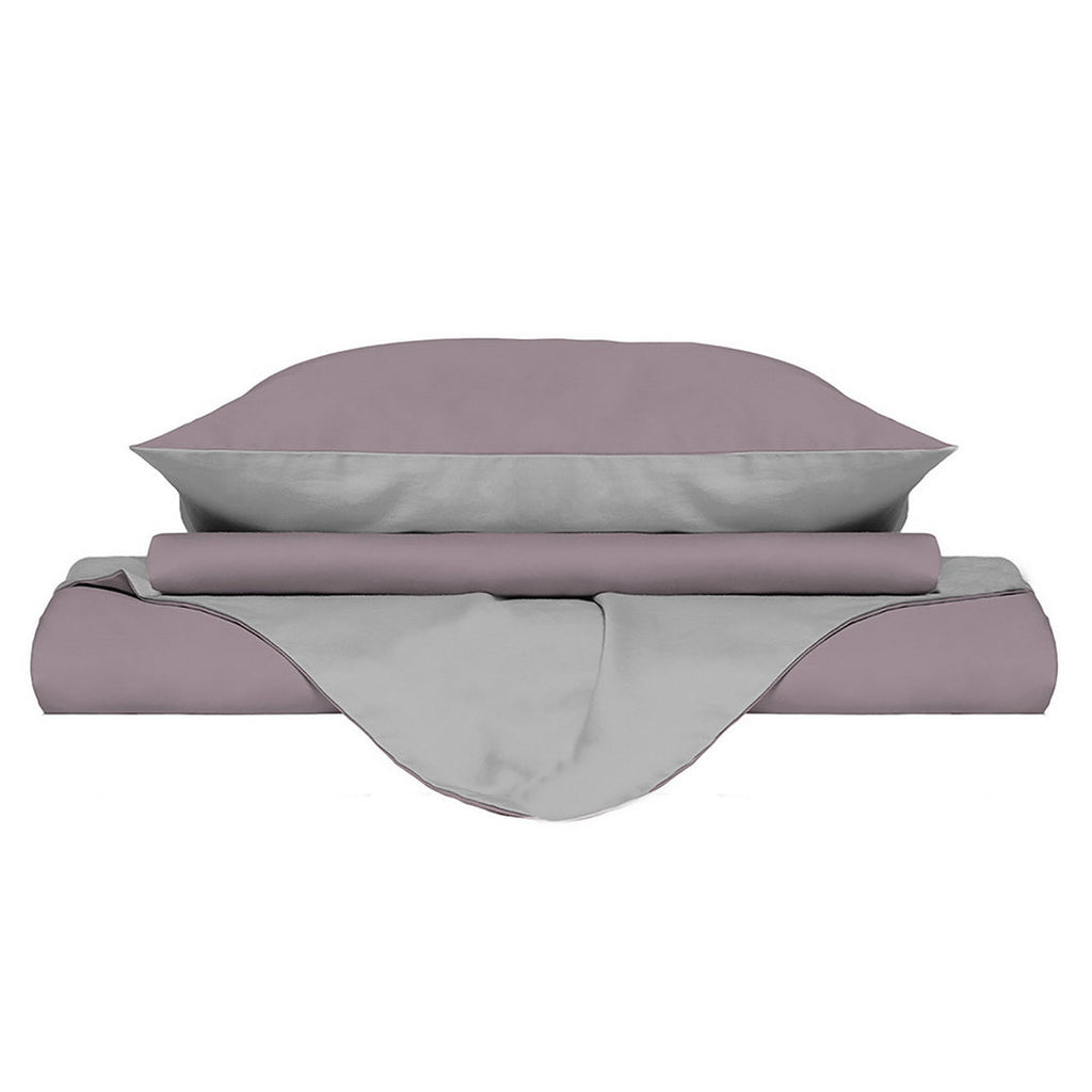 Funda de plumón Natura rosant/grigioch 1,5 plazas