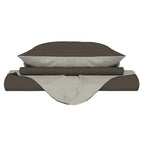 Funda de plumón Natura marr/panna 2 plazas