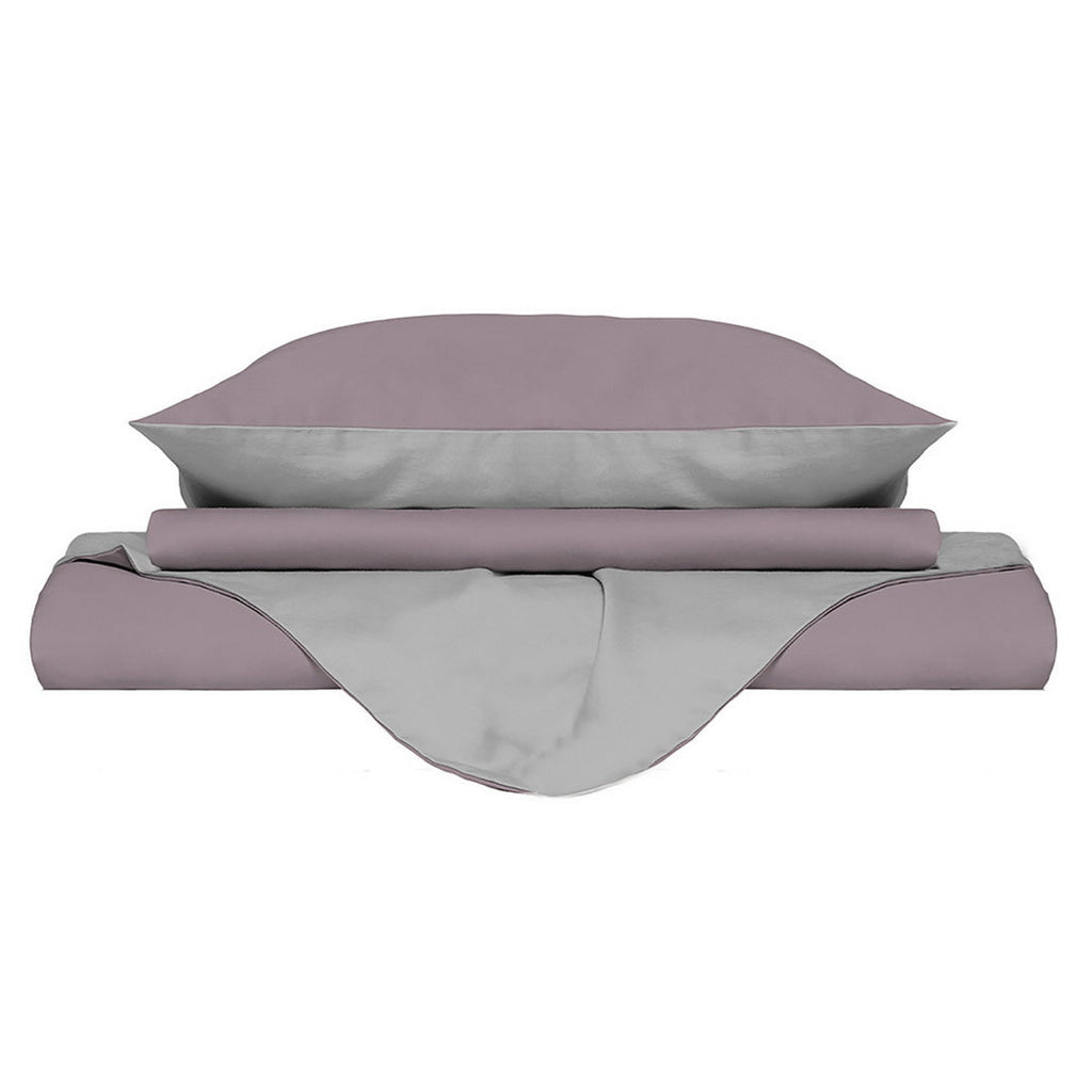 Funda de plumón Natura rosant/grigioch 2 plazas