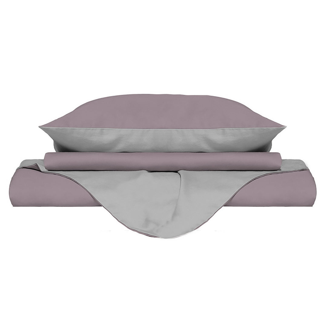Funda de plumón Natura rosant/grigioch 2 plazas
