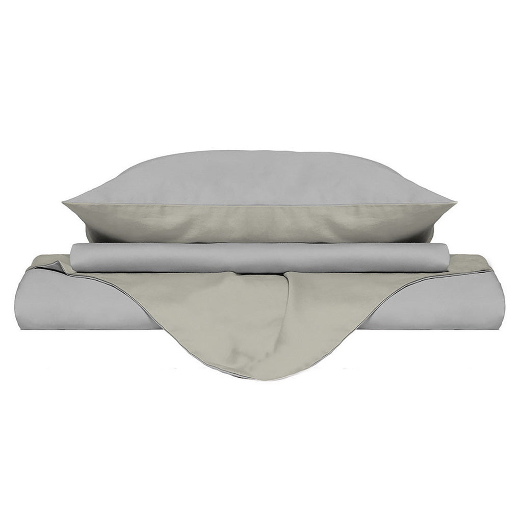 Funda de plumón Natura grigioch/panna 2 plazas