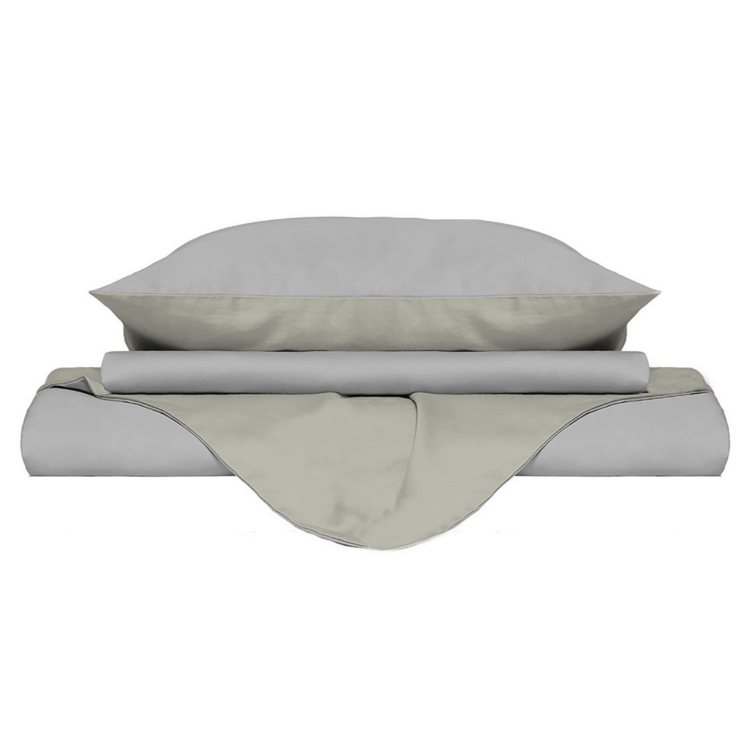 Funda de plumón Natura grigioch/panna 2 plazas