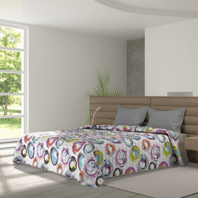 Cubrecama quilt de verano Mondo di fantasia cerchiastratti 1 plaza/1,5 plazas