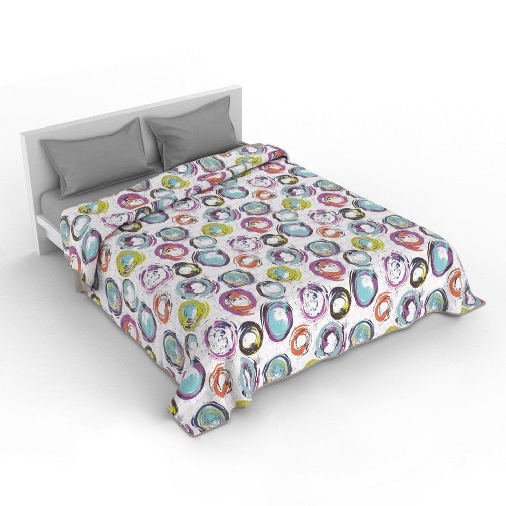 Cubrecama quilt de verano Mondo di fantasia cerchiastratti 1 plaza/1,5 plazas