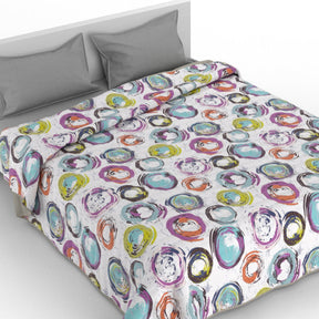 Cubrecama quilt de verano Mondo di fantasia cerchiastratti 1 plaza/1,5 plazas