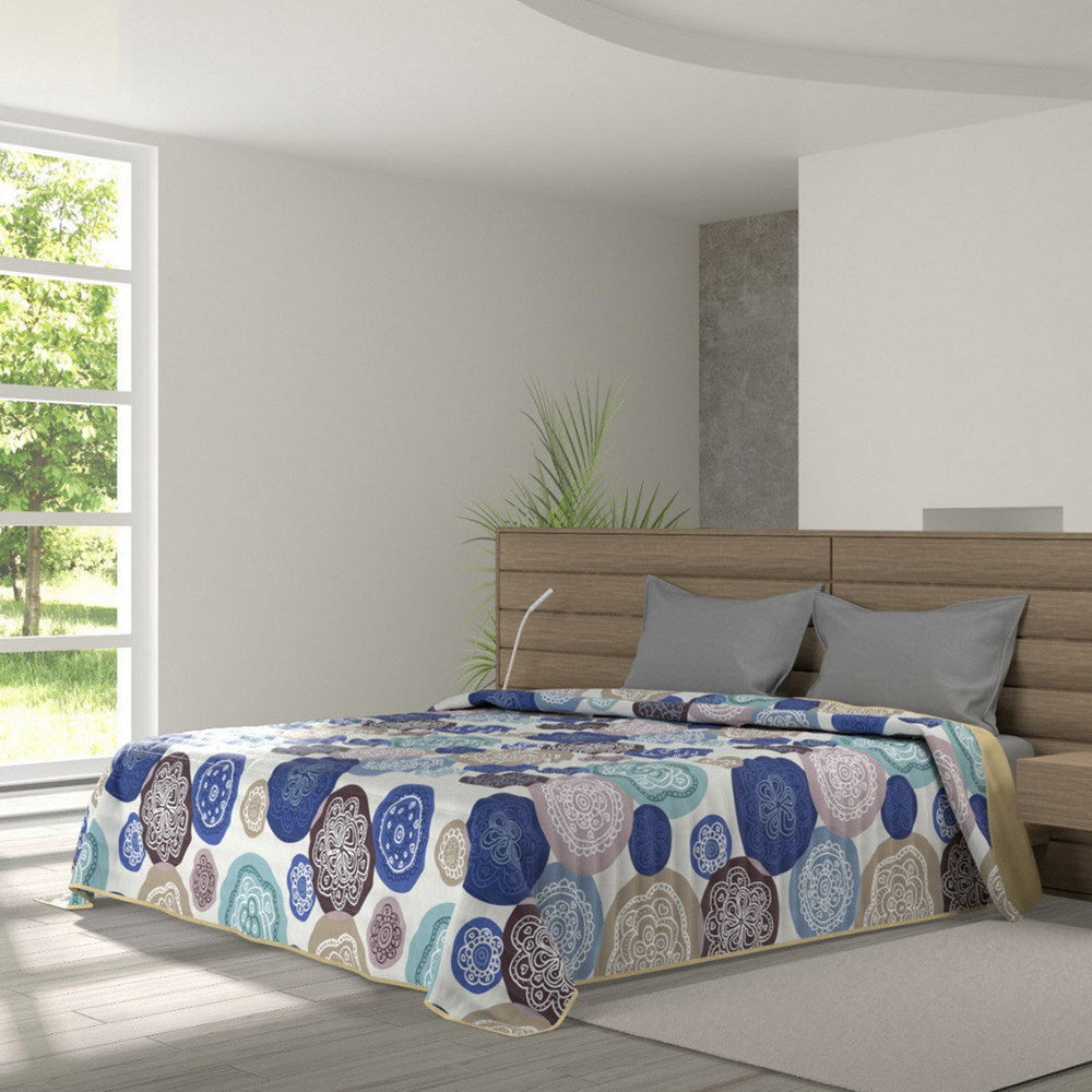 Cubrecama quilt de verano Mondo di fantasia murrine 1 plaza/1,5 plazas