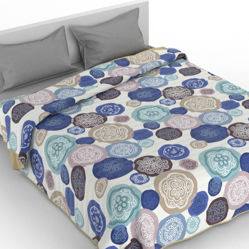 Cubrecama quilt de verano Mondo di fantasia murrine 1 plaza/1,5 plazas