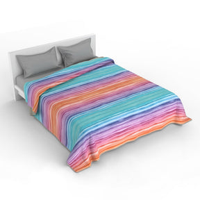 Cubrecama quilt de verano Mondo di fantasia rainbow 1 plaza/1,5 plazas