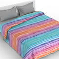 Cubrecama quilt de verano Mondo di fantasia rainbow 1 plaza/1,5 plazas