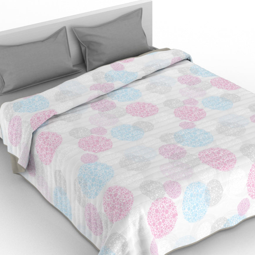 Cubrecama quilt de verano Mondo di fantasia molecole 1 plaza/1,5 plazas