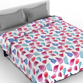 Cubrecama quilt de verano Mondo di fantasia petali 1 plaza/1,5 plazas