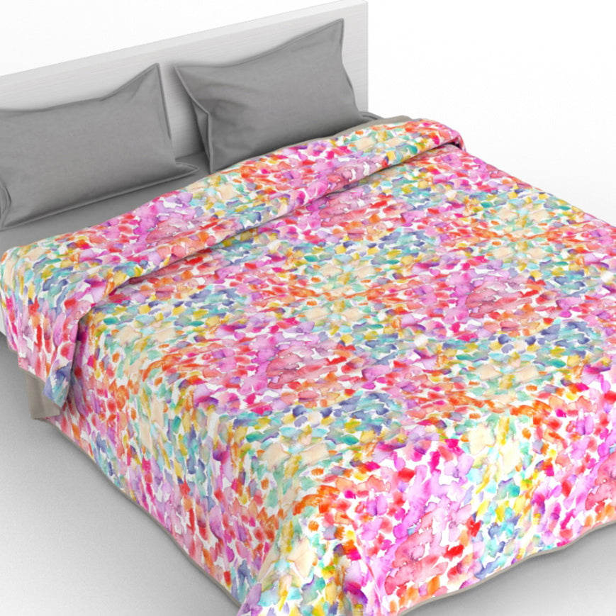 Cubrecama quilt de verano Mondo di fantasia spring 1 plaza/1,5 plazas