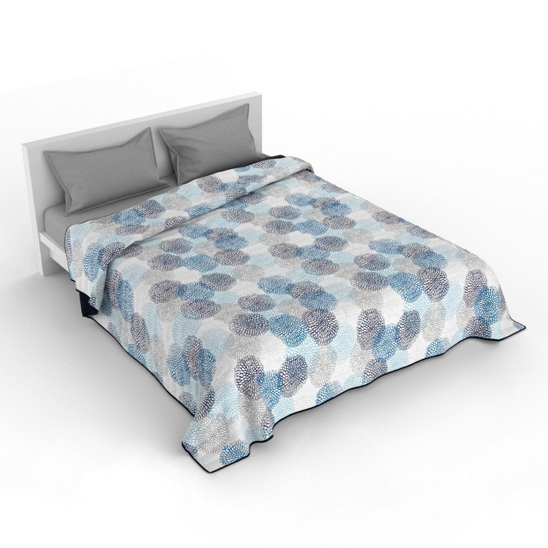 Cubrecama quilt de verano Mondo di fantasia soffioniblu 1 plaza/1,5 plazas