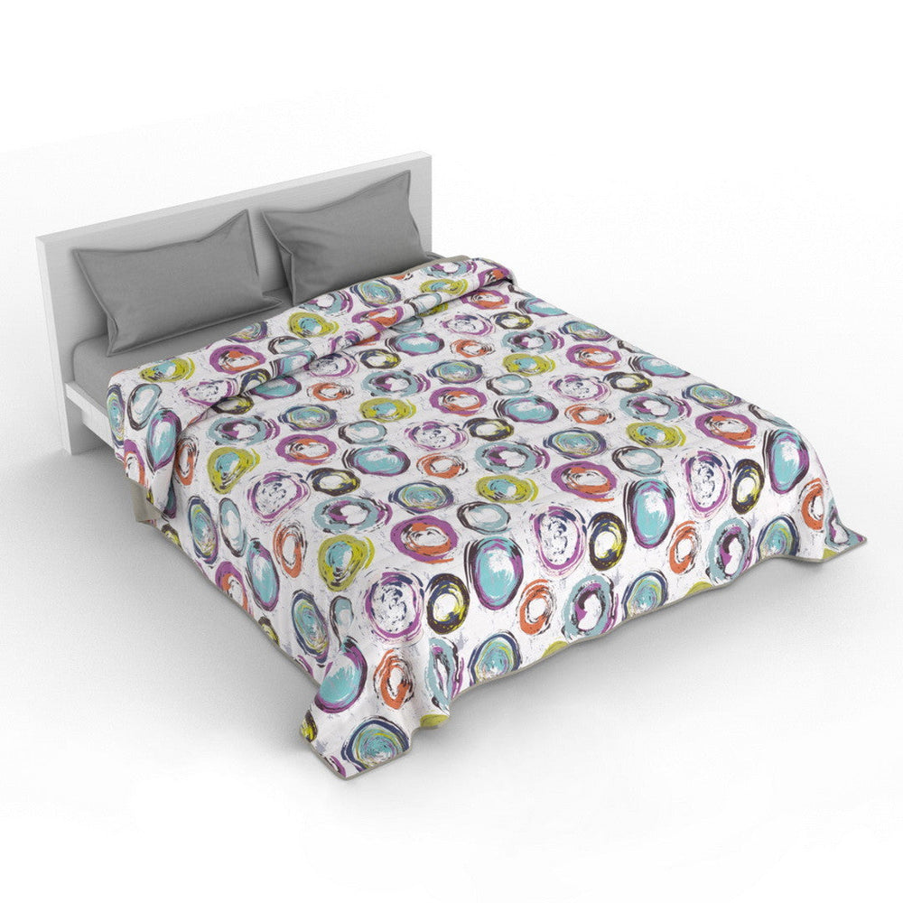 Cubrecama quilt de verano Mondo di fantasia cerchiastratti 2 plazas/King