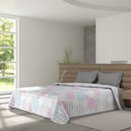 Cubrecama quilt de verano Mondo di fantasia molecole 2 plazas/King