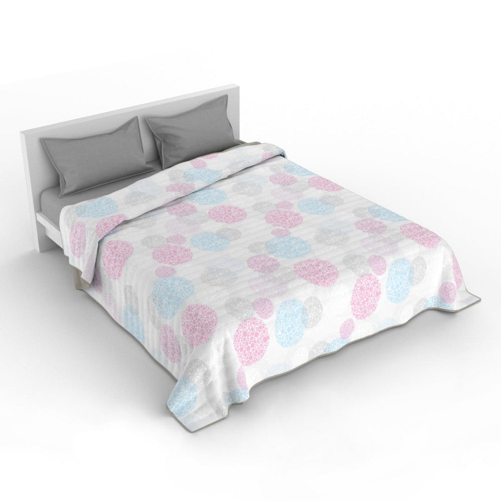 Cubrecama quilt de verano Mondo di fantasia molecole 2 plazas/King