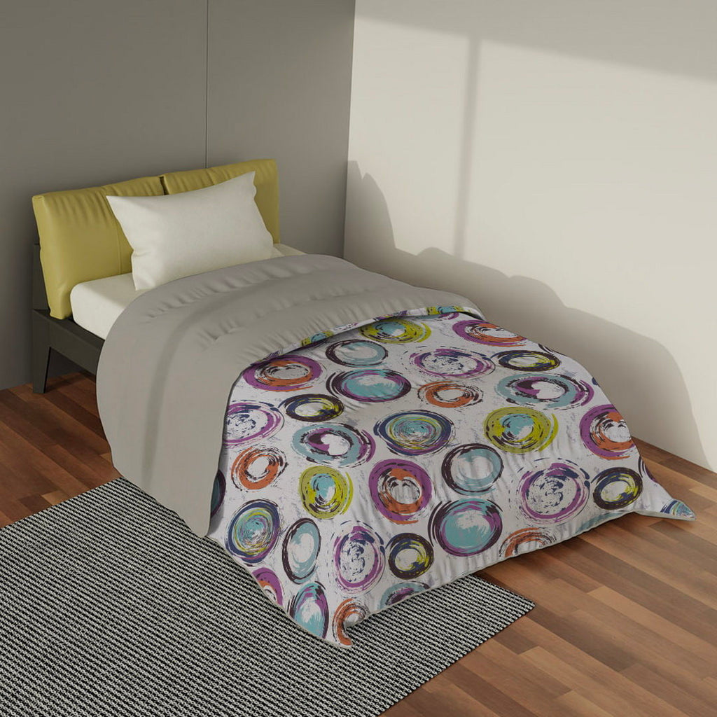 Plumón quilt de invierno Mondo di fantasia cerchiastratti 1 plaza/1,5 plazas