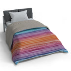 Plumón quilt de invierno Mondo di fantasia rainbow 1 plaza/1,5 plazas