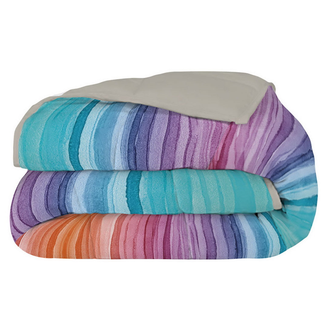 Plumón quilt de invierno Mondo di fantasia rainbow 1 plaza/1,5 plazas