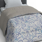 Plumón quilt de invierno Mondo di fantasia ornatotex 1 plaza/1,5 plazas