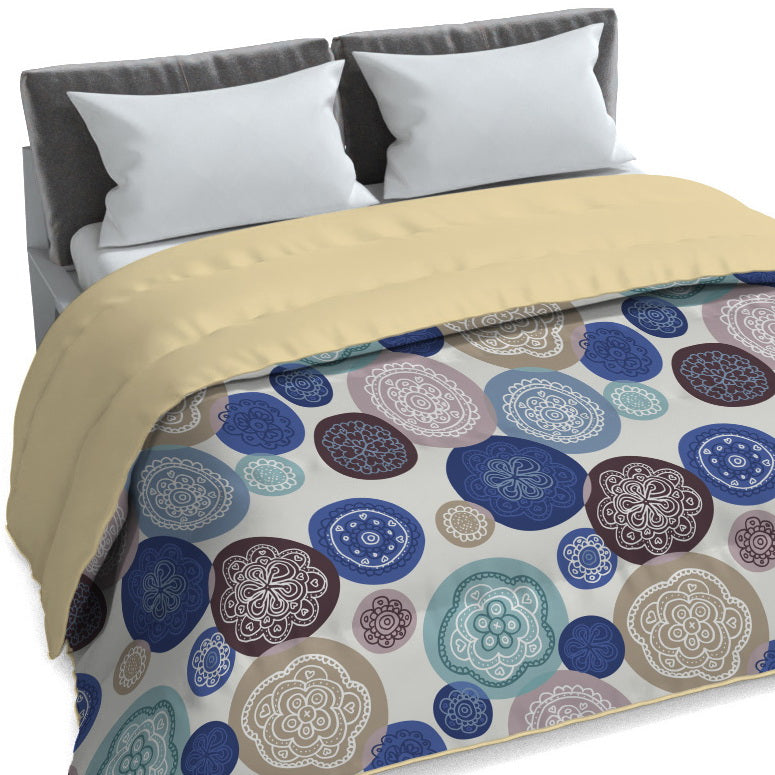 Plumón quilt de invierno Mondo di fantasia murrine 2 plazas/King