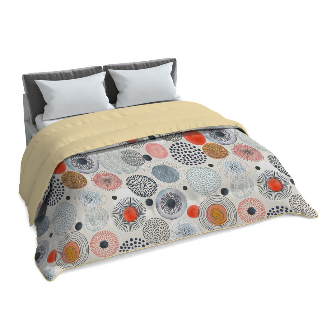 Plumón quilt de invierno Mondo di fantasia acquerello 2 plazas/King