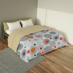 Plumón quilt de invierno Mondo di fantasia acquerello 2 plazas/King