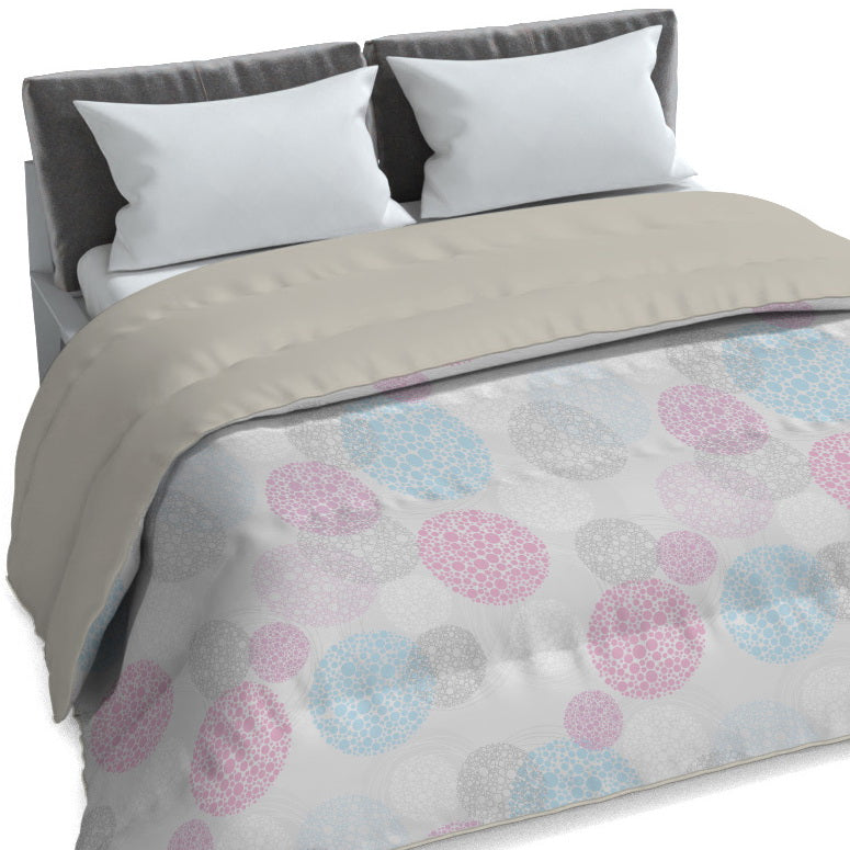 Plumón quilt de invierno Mondo di fantasia molecole 2 plazas/King