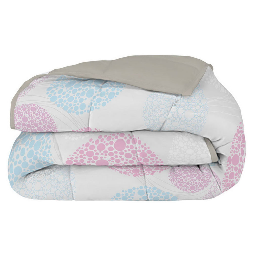 Plumón quilt de invierno Mondo di fantasia molecole 2 plazas/King