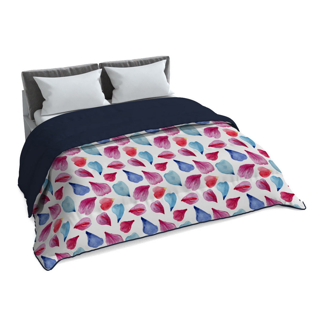 Plumón quilt de invierno Mondo di fantasia petali 2 plazas/King