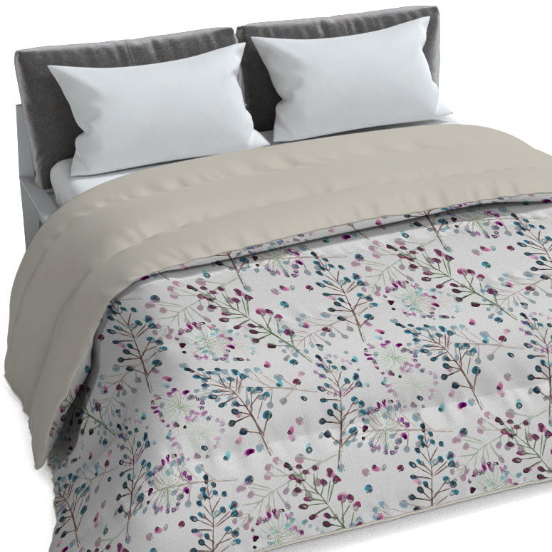 Plumón quilt de invierno Mondo di fantasia flor 2 plazas/King