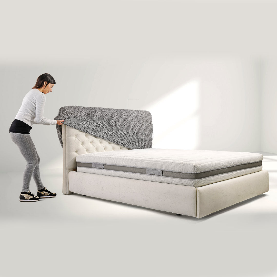 Microfibra - Funda Cama 2 Plazas Bordeaux