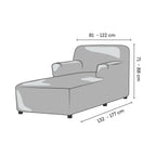 Microfibra - Funda Chaise Lounge Green Emerald