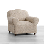 Jacquard 3D - Funda Sillon Beige Vento