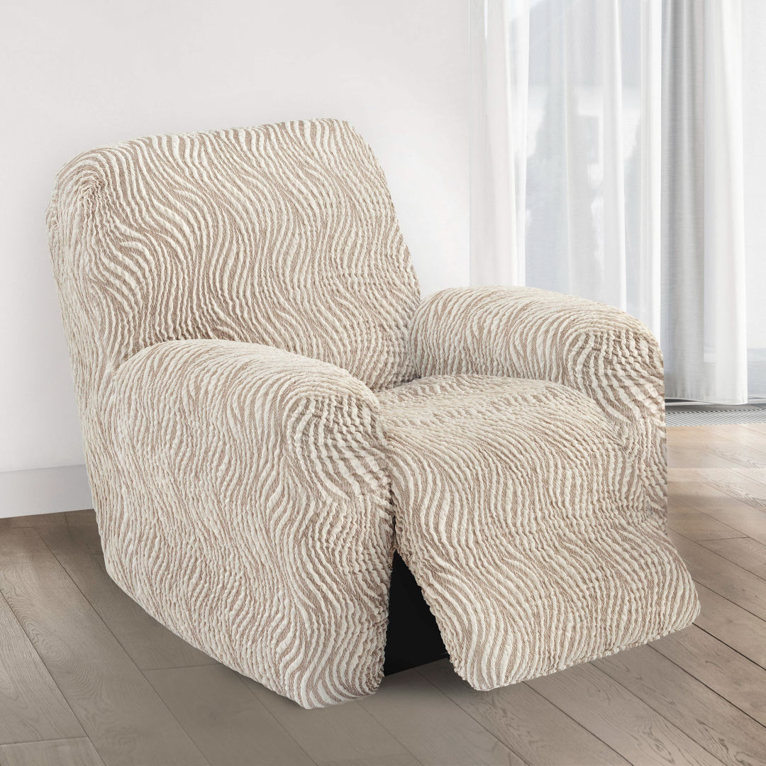 Jacquard 3D - Funda Berger Beige Vento