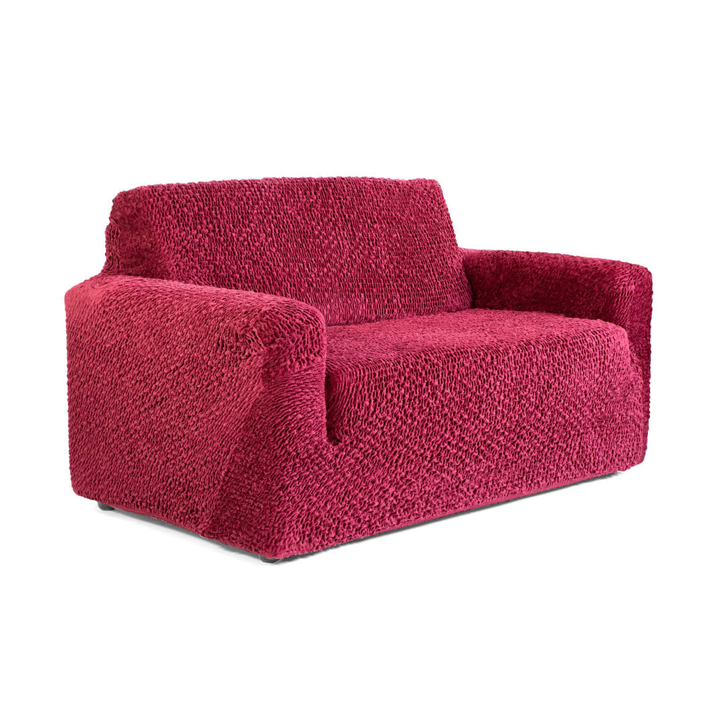 Velvet - Funda Sofa 2 cuerpos Bordeaux