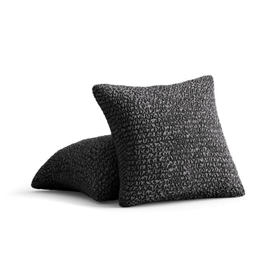 Microfibra - 2 Fundas Cojines Charcoal