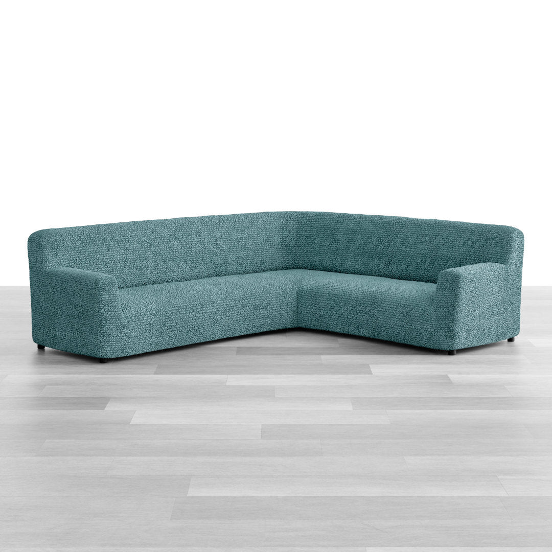 Microfibra - Funda Sofa Esquinero Green Emerald