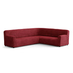 Microfibra - Funda Sofa Esquinero Bordeaux