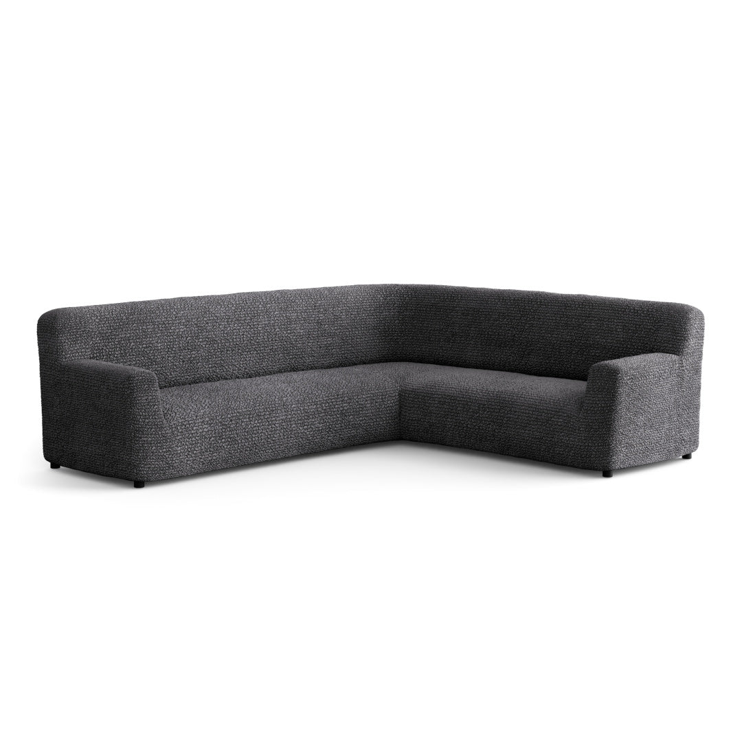 Microfibra - Funda Sofa Esquinero Charcoal