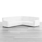 Microfibra - Funda Sofa Esquinero White