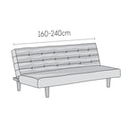 Printed Microfibra - Funda Futon Black Pepper