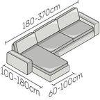 Printed Microfibra - Funda Sofa L Izquierdo Anthracite