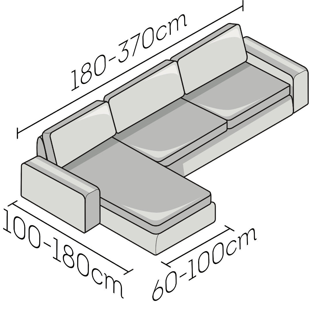 Printed Microfibra - Funda Sofa L Izquierdo Anthracite