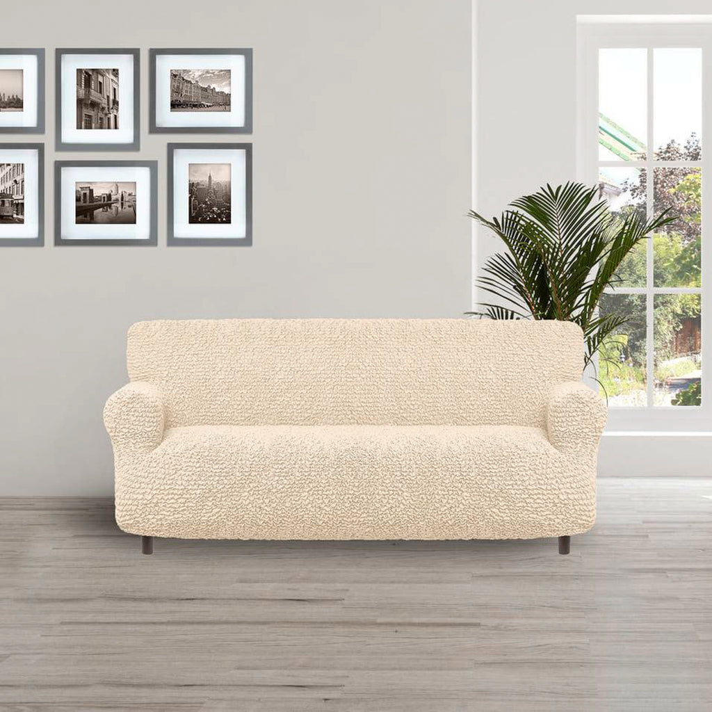 Microfibra - Funda Sofa 3 cuerpos Vanilla