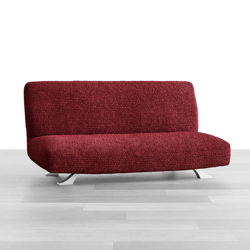 Microfibra - Funda Futon Bordeaux