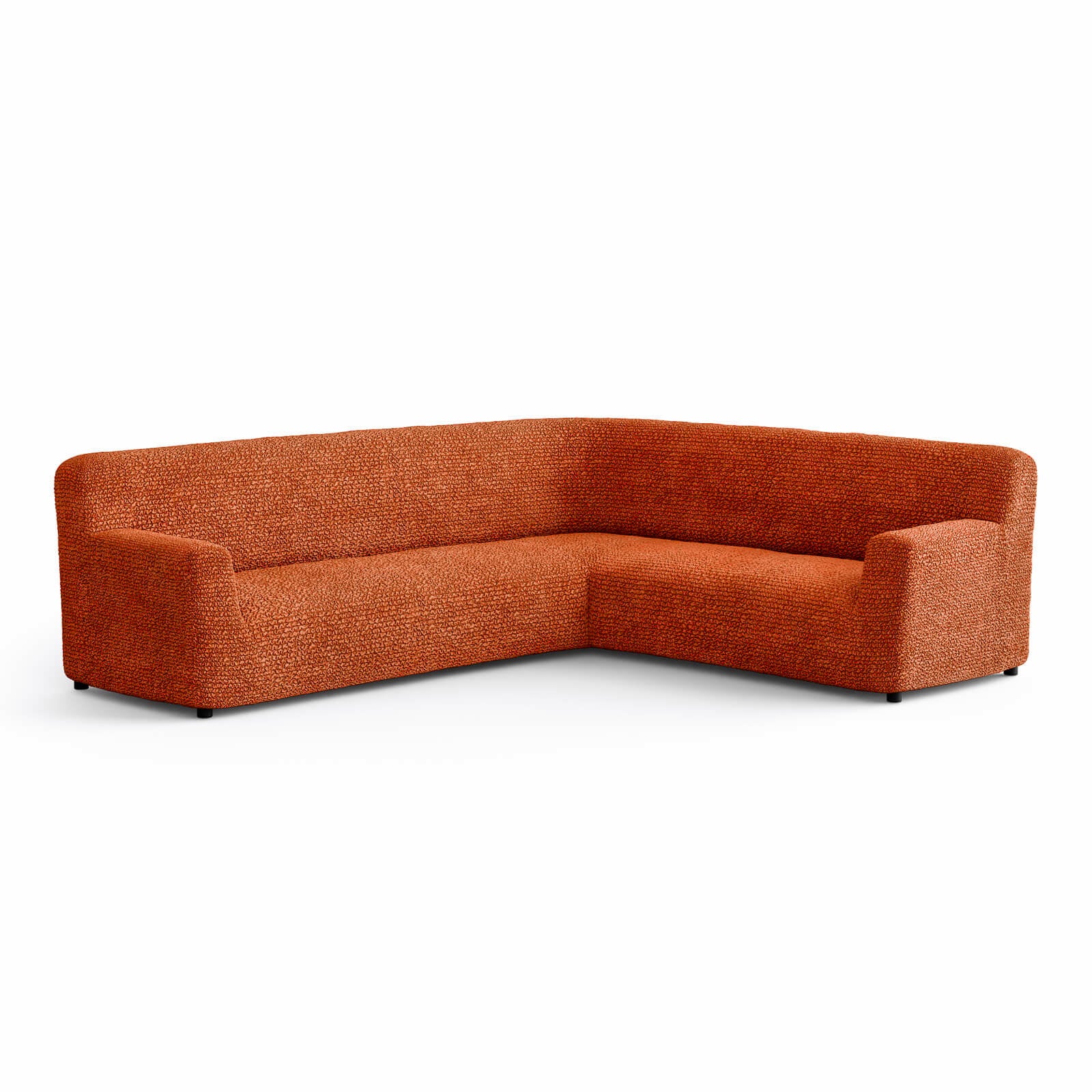 Microfibra - Funda Sofa Esquinero Terracota