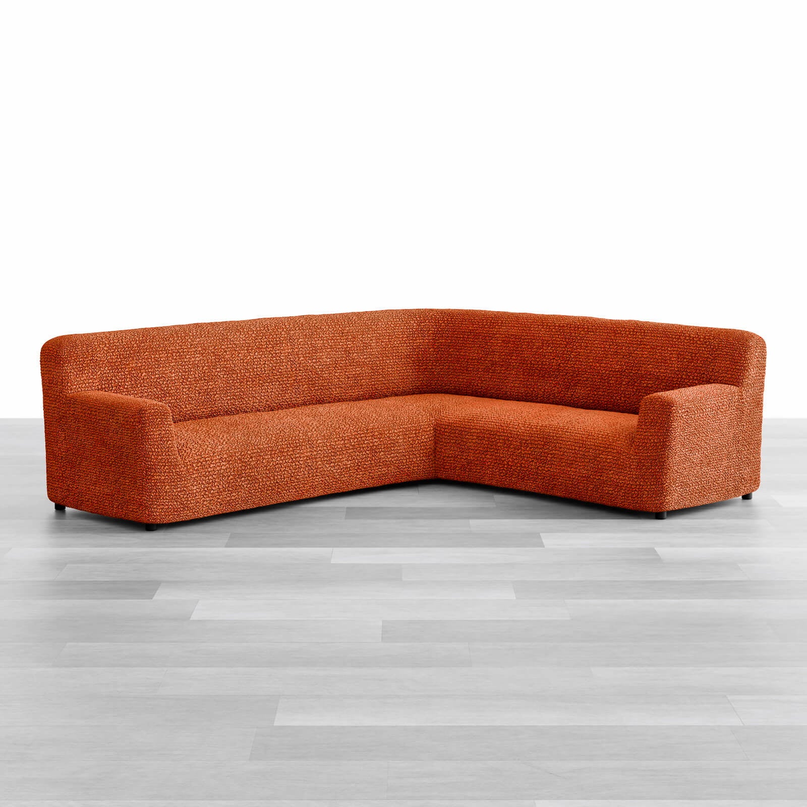 Microfibra - Funda Sofa Esquinero Terracota