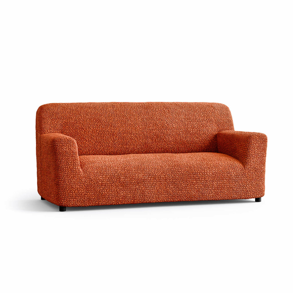 Microfibra - Funda Sofa 3 cuerpos Terracota