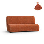 Microfibra - Funda Futon Terracota